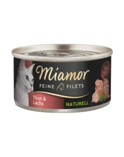 MIAMOR Feine Filets Naturell Tuna&Salmon 80g