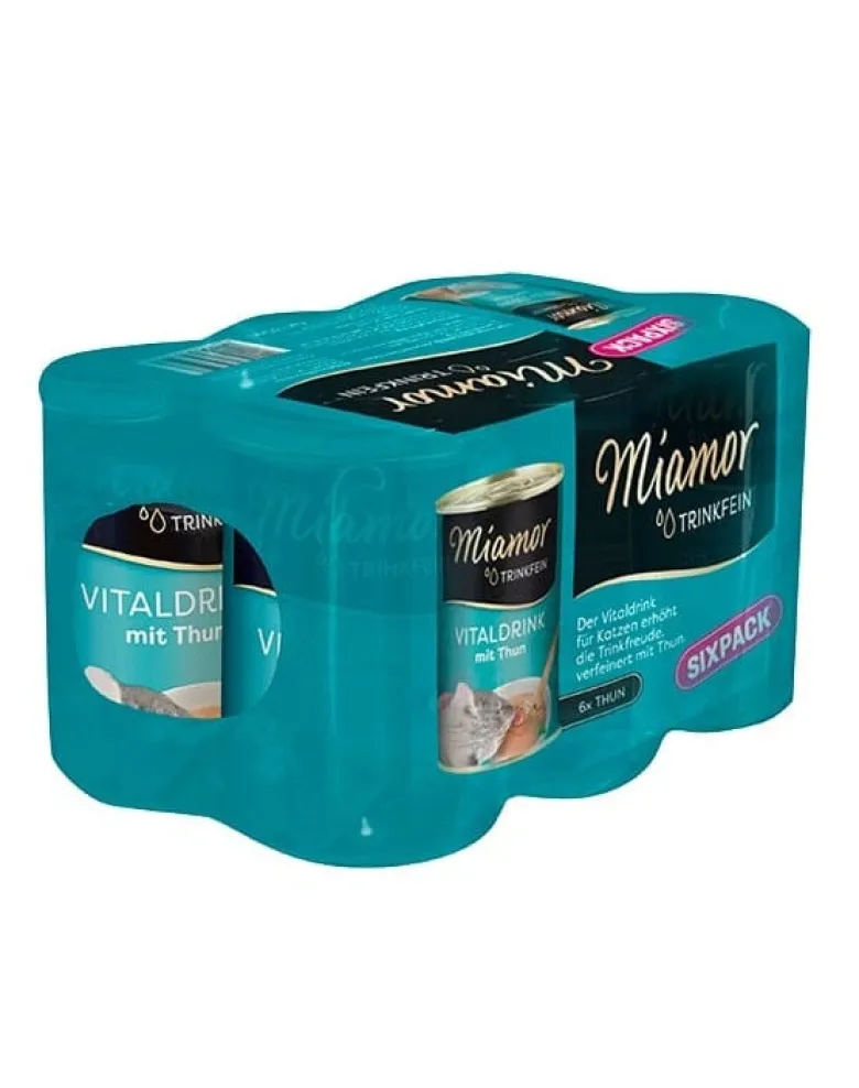 MIAMOR Trinkfein Zuppa di tonno per gatti 6 x 135 ml