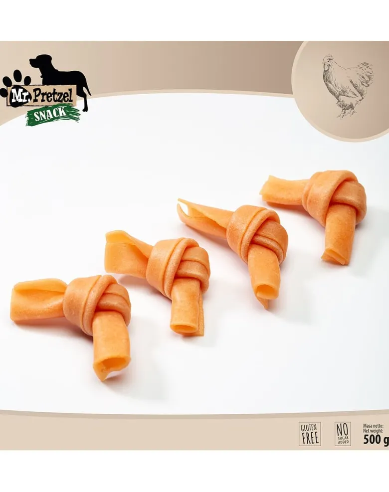 MR. PRETZEL Bocconcini morbidi di pollo 500g snack per cani