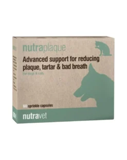 NUTRAVET Nutraplaque 120 capsule per il sostegno dei denti e delle gengive di cani e gatti