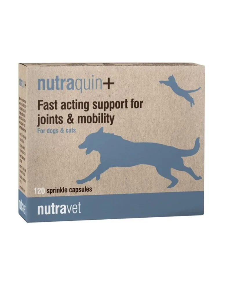 NUTRAVET Nutraquin+ 120 capsule per le articolazioni di cani e gatti