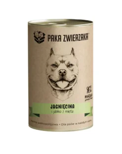 PAKA ZWIERZAKA Agnello e mela con menta 400 g di cibo umido per cani