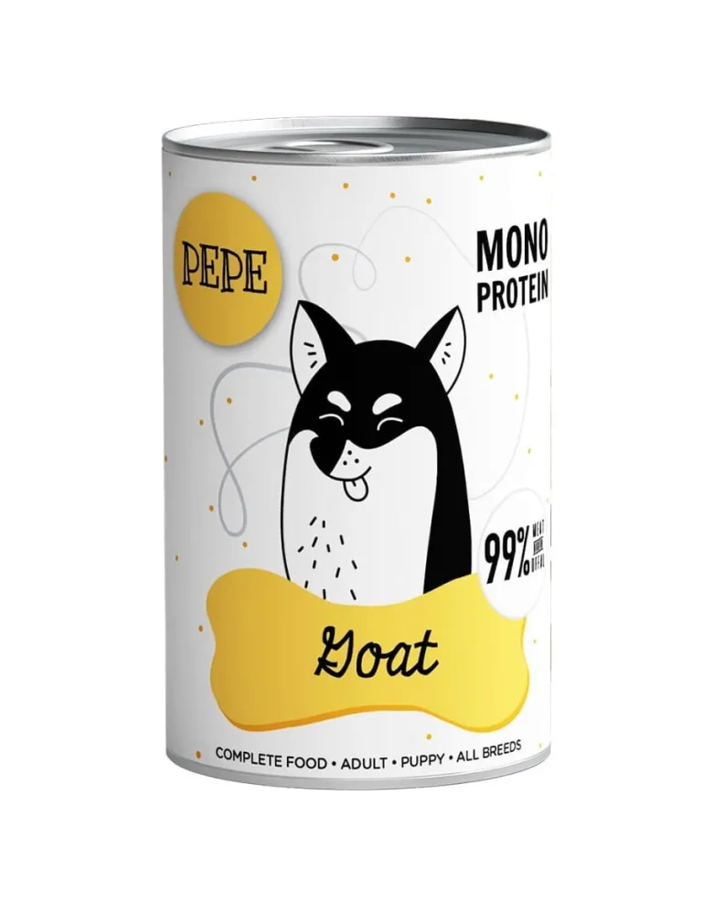 PAKA ZWIERZAKA PEPE Goat 99% (capra) 800g alimento monoproteico