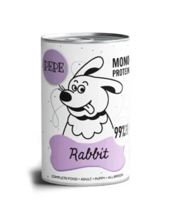 PAKA ZWIERZAKA PEPE Rabbit (coniglio) 800g dieta monoproteica per cani