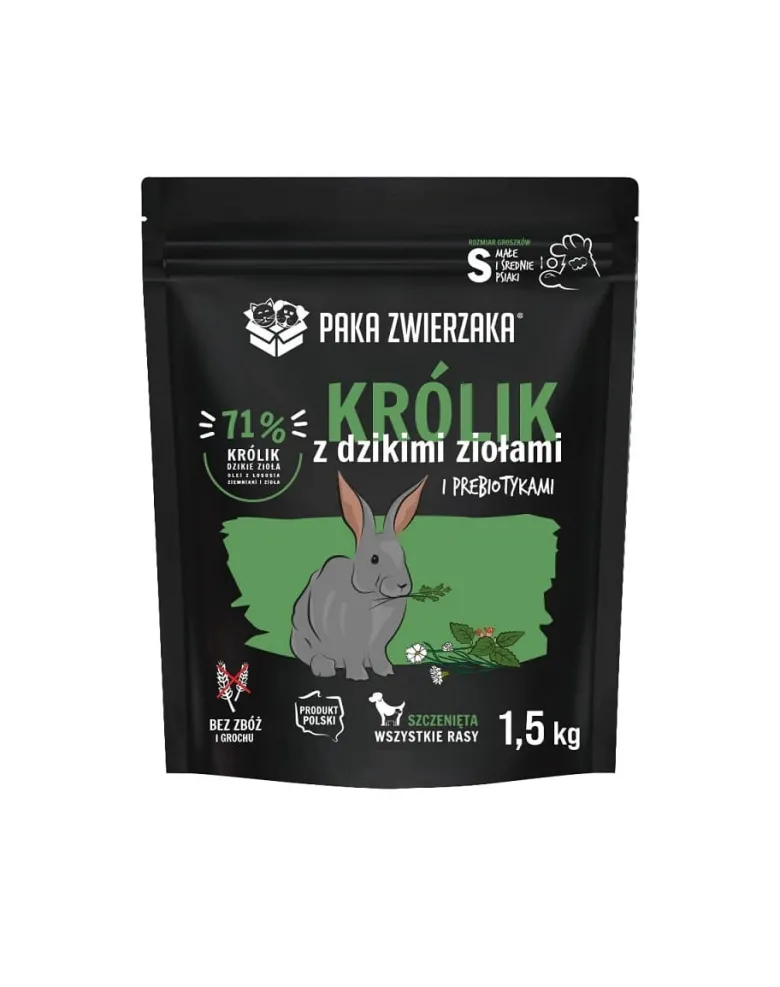 PAKA ZWIERZAKA Seventh Heaven Coniglio con erbe selvatiche per cuccioli 1,5 kg