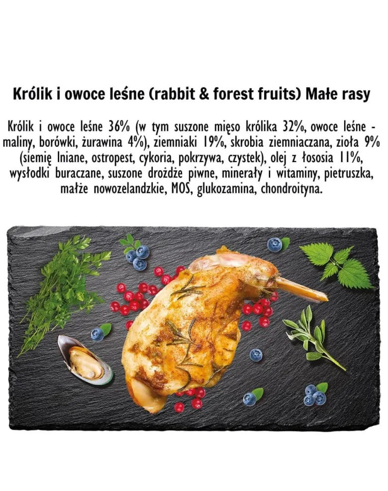 PAKA ZWIERZAKA Seventh Heaven Coniglio con frutti di bosco S 1,5kg