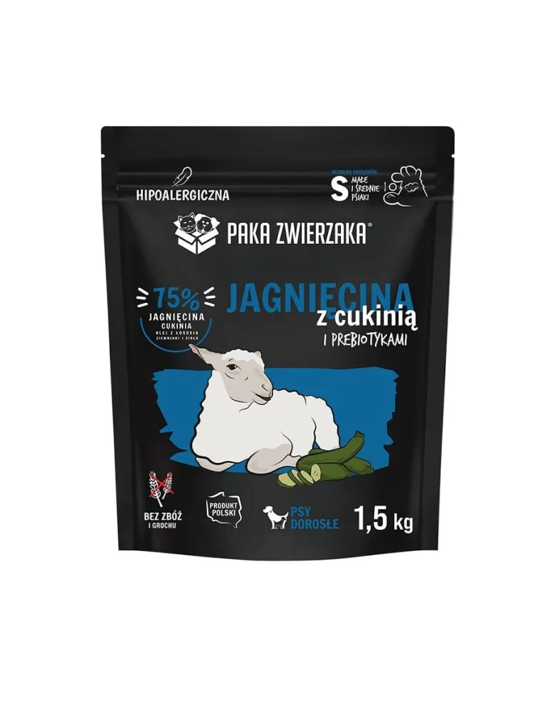 PAKA ZWIERZAKA Seventh Heaven Crocchette con Agnello e Zucchine S 1,5kg