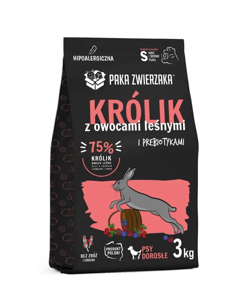 PAKA ZWIERZAKA Seventh Heaven Crocchette con Coniglio e Frutti di Bosco S 3kg