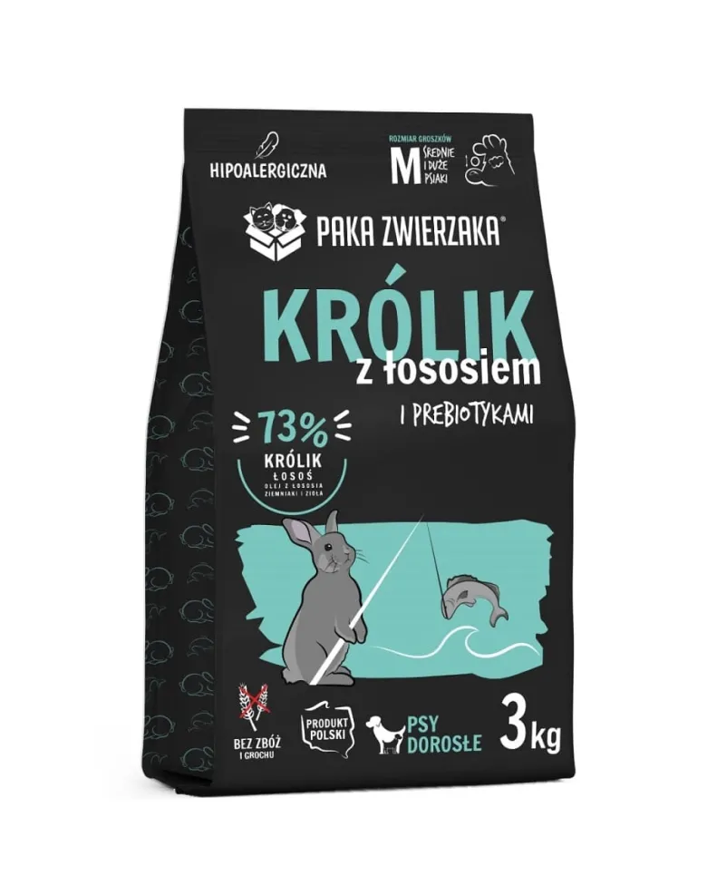 PAKA ZWIERZAKA Seventh Heaven Crocchette secche Coniglio e Salmone M 3kg