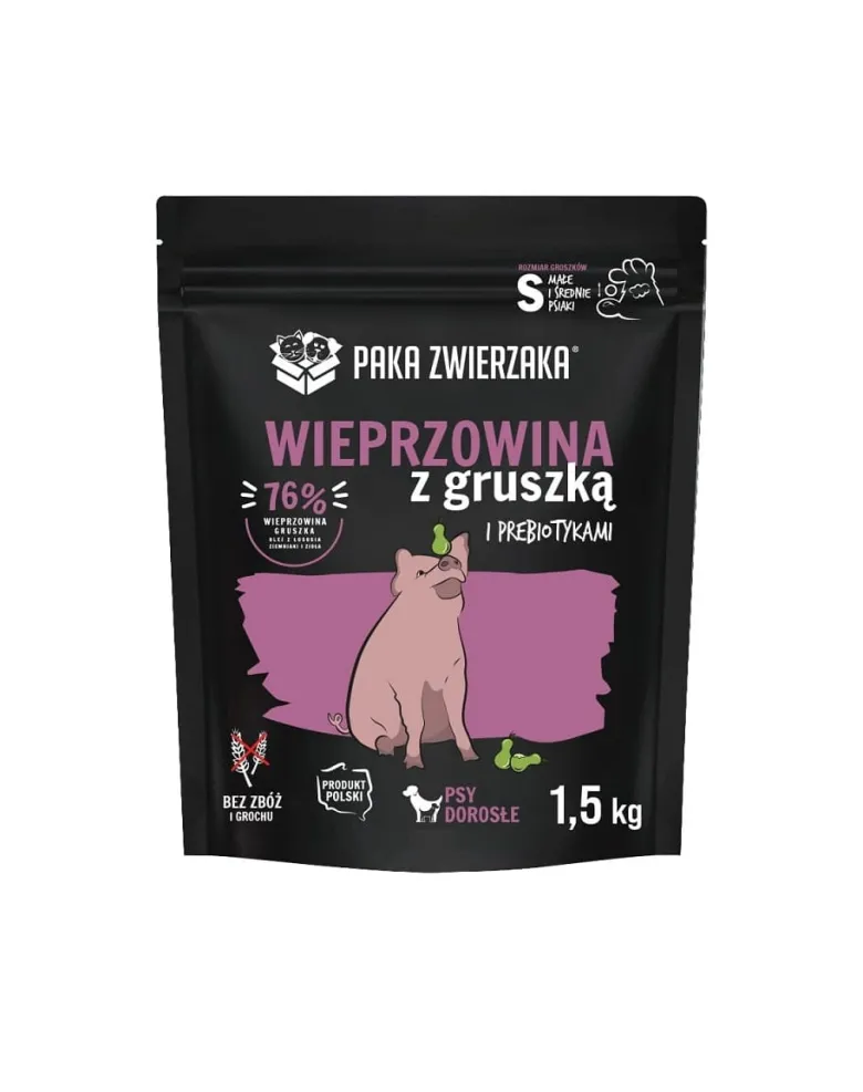 PAKA ZWIERZAKA Seventh Heaven Maiale con pera S 1,5 kg