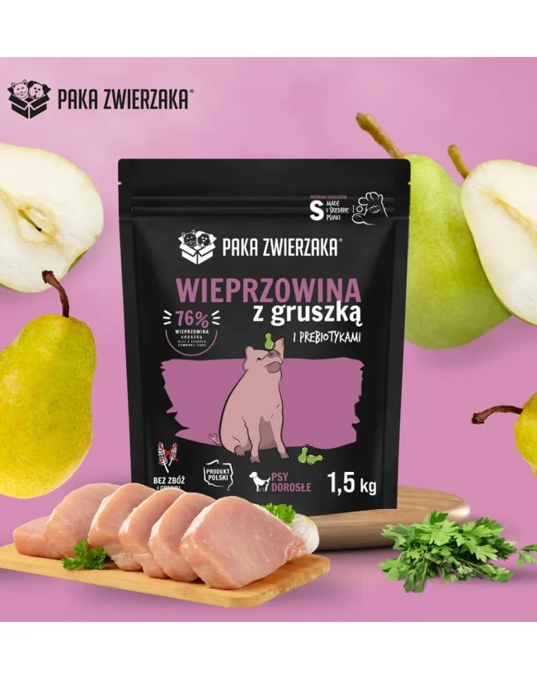PAKA ZWIERZAKA Seventh Heaven Maiale con pera S 1,5 kg