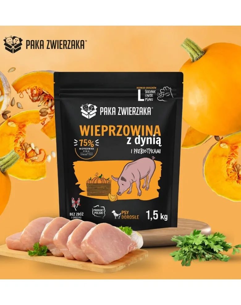 PAKA ZWIERZAKA Seventh Heaven Maiale con zucca L 1,5 kg