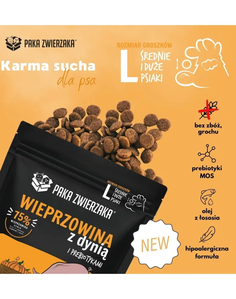 PAKA ZWIERZAKA Seventh Heaven Maiale con zucca L 1,5 kg