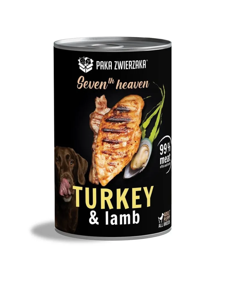 PAKA ZWIERZAKA Seventh Heaven Tacchino e agnello (turkey&lamb) 400 g