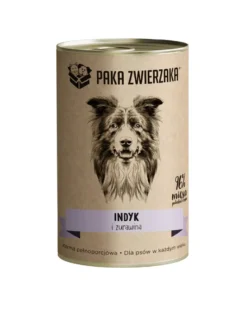 PAKA ZWIERZAKA Tacchino e mirtilli rossi 400 g di cibo umido per cani