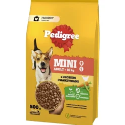 PEDIGREE Adult MINI 12x500g con pollame e verdure alimento secco completo per cani adulti di piccola taglia