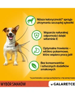 PEDIGREE Adult Selezione di sapori 4x100g cibo umido per cani adulti pezzi in gelatina ricchi di manzo e fegato e pezzi ricchi di pollame