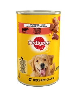 PEDIGREE Adult 24x400 g Alimento umido completo per cani adulti con manzo in gelatina