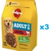 PEDIGREE Adult 3x2,6kg alimento completo con manzo e verdure per cani di taglia grande e media