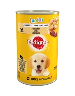 PEDIGREE Junior Cibo umido completo per cani in crescita con pollo in gelatina 400g