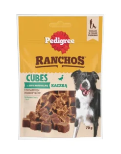 PEDIGREE Ranchos Cubes 7x70g Alimento complementare con anatra per cani adulti