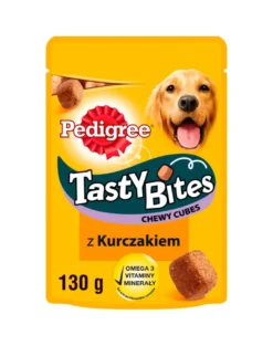 PEDIGREE Tasty Bites Chewy Cubes snack con pollo per cani 6x130g