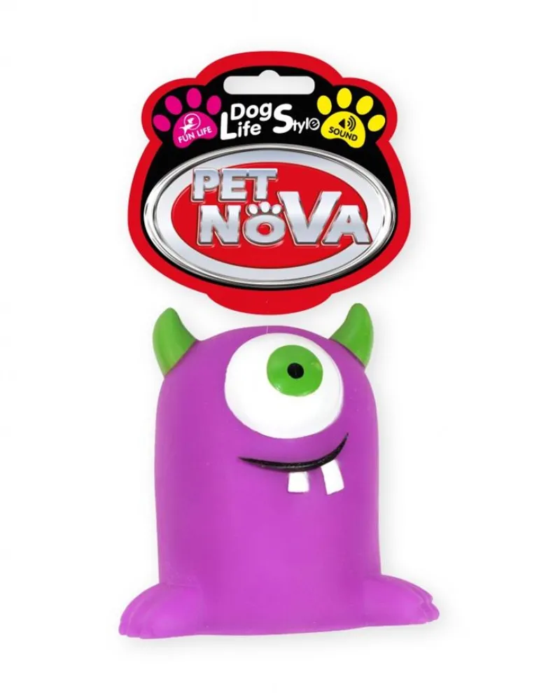 PET NOVA DOG LIFE STYLE Mostro Monster 10cm viola