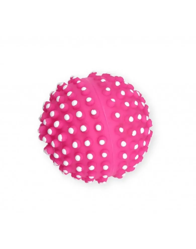 PET NOVA DOG LIFE STYLE Palla di riccio rosa da 6,5 cm con linguette