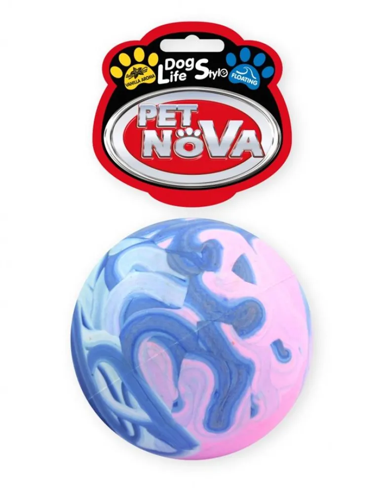PET NOVA DOG LIFE STYLE Palla piena galleggiante 7cm multicolore aroma vaniglia