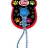 PET NOVA DOG LIFE STYLE Palla su corda 40 cm, blu, aroma menta