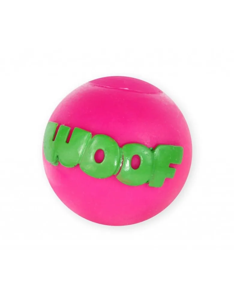 PET NOVA DOG LIFE STYLE Palla WOOF 8 cm rosa