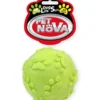 PET NOVA DOG LIFE STYLE Pallina da 6 cm con suono, gialla, al gusto di menta