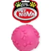 PET NOVA DOG LIFE STYLE Pallina da 6 cm con suono, rosa, sapore di menta