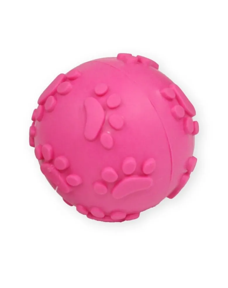 PET NOVA DOG LIFE STYLE Pallina da 6 cm con suono, rosa, sapore di menta