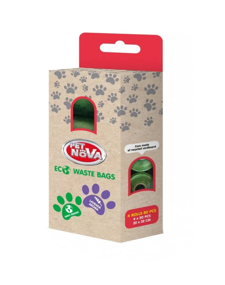 PET NOVA Sacchetti igienici 4x20szt - 22x32cm