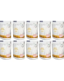 PIPER Animals Adult Cibo umido per gatti al pollo 10 x 100g