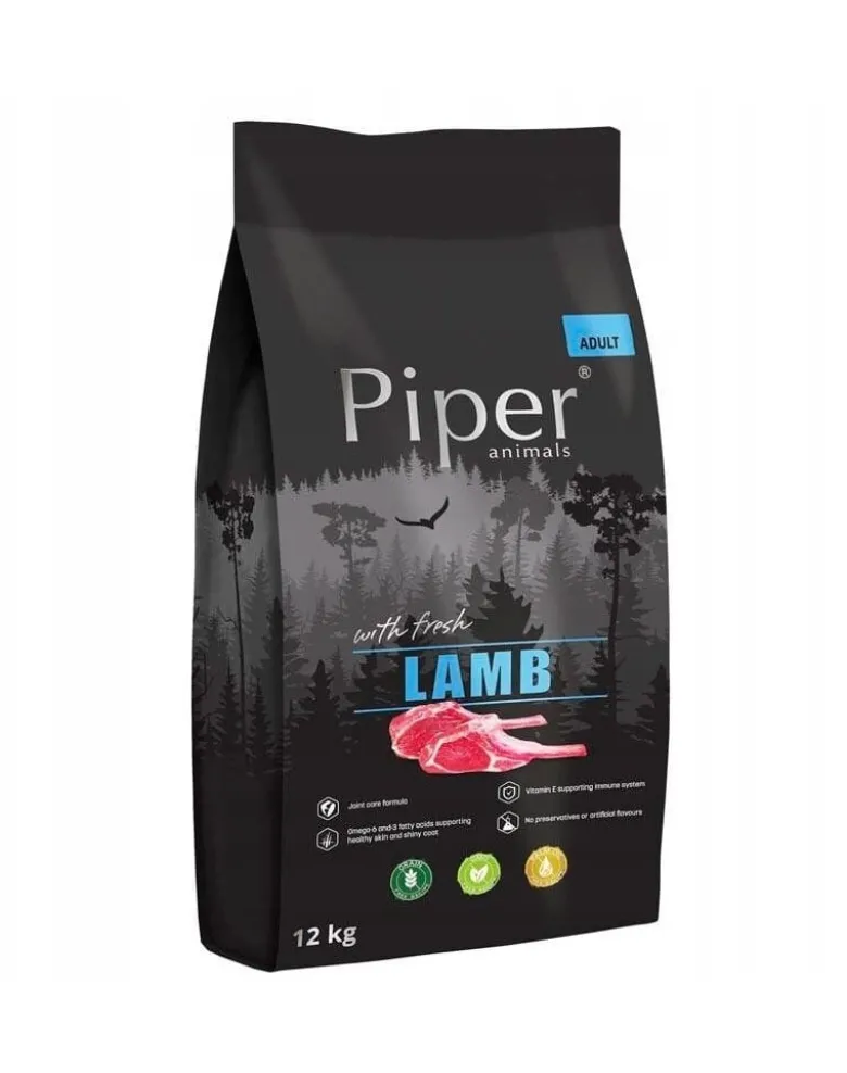 PIPER cibo secco con agnello per cani 12kg