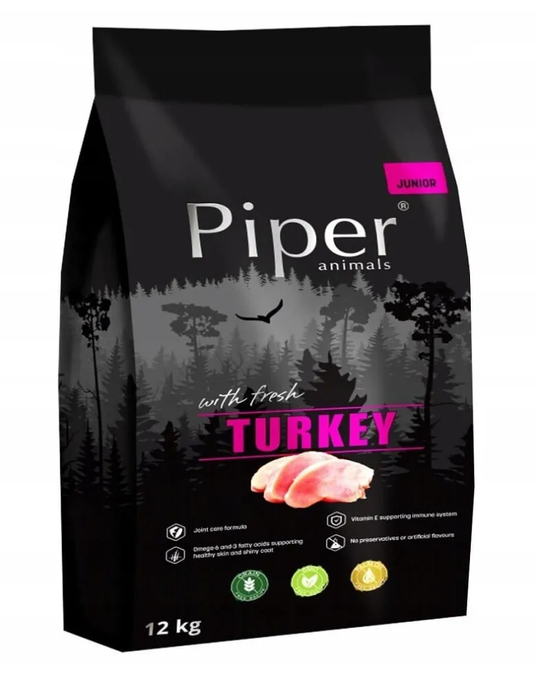 PIPER Cibo secco per cani Junior con tacchino 12kg