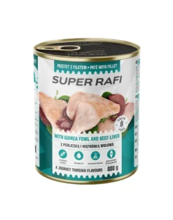 RAFI Super con pernice e fegato di manzo 800g paté per cani