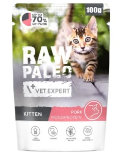 RAW PALEO Monoprotein Kitten Pork 100 g per gattini con carne di maiale