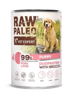 RAW PALEO Pork Lamb Puppy 400g alimento umido con carne di maiale e agnello per cuccioli