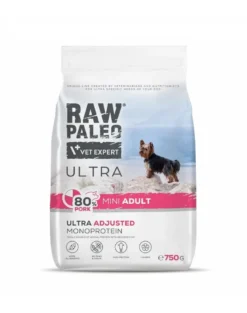 RAW PALEO Ultra Pork Mini Adult 750g per cani adulti di taglia piccola con carne di maiale