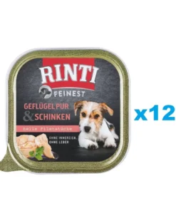 RINTI Feinest Poultry Pure&Ham vaschetta pollame e prosciutto 12x150 g