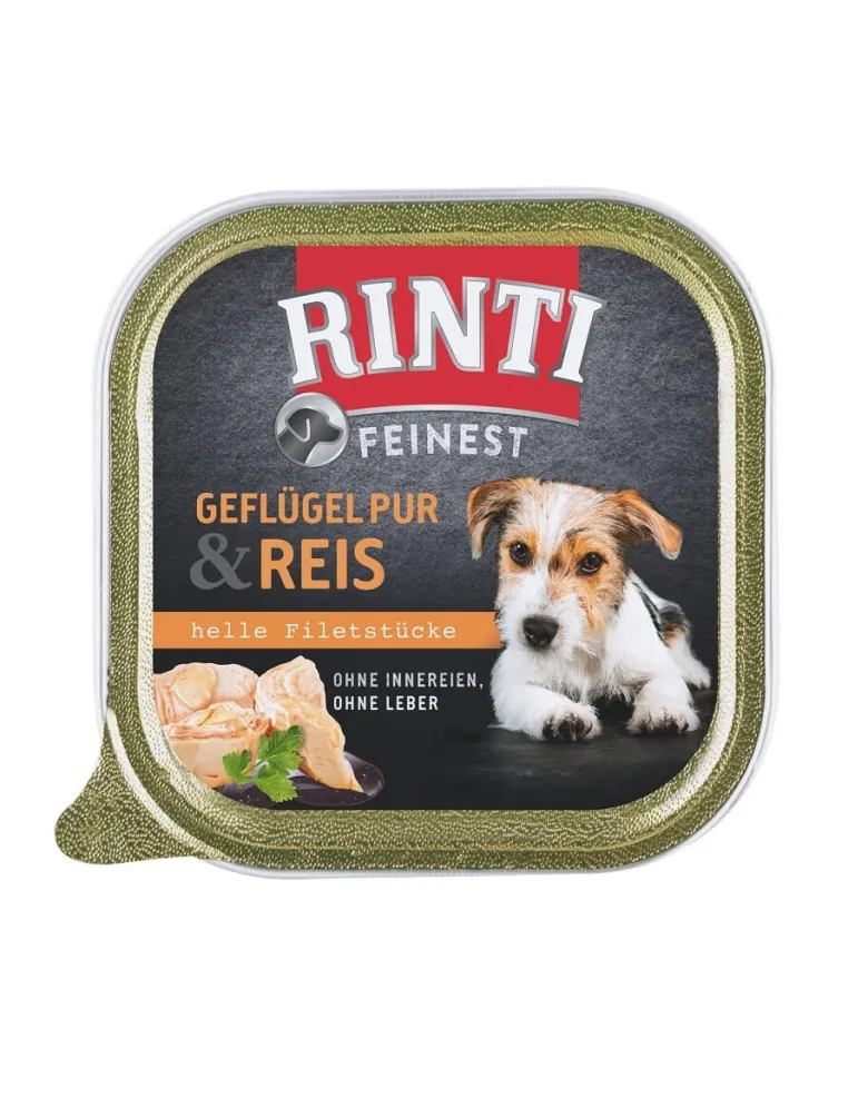 RINTI Feinest Poultry Pure&Rice vaschetta pollame e riso 48x150 g