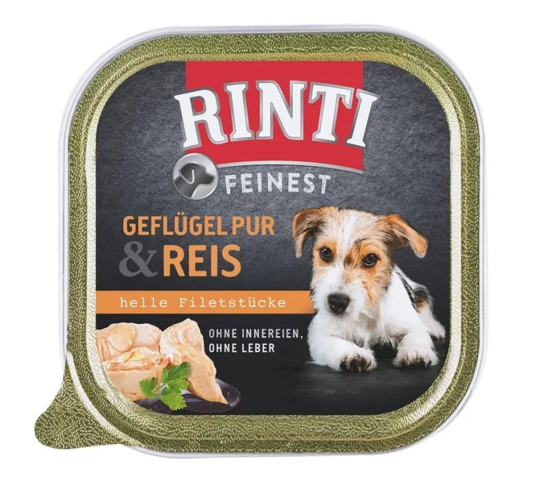 RINTI Feinest Poultry Pure&Rice vaschetta pollame e riso 48x150 g