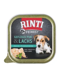 RINTI Feinest Poultry Pure&Salmon vaschetta pollame e salmone 150g