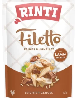 RINTI Filetto in Jelly Chicken&Lamb bustina con pollo e agnello in gelatina 100 g