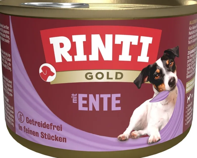RINTI Gold Duck hearts Mini Cuori d'anatra per cani di piccola taglia 12x185g