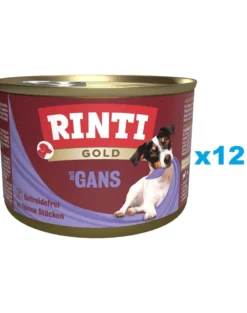 RINTI Gold Goose Mini Oca per cani di razza piccola 12x185 g