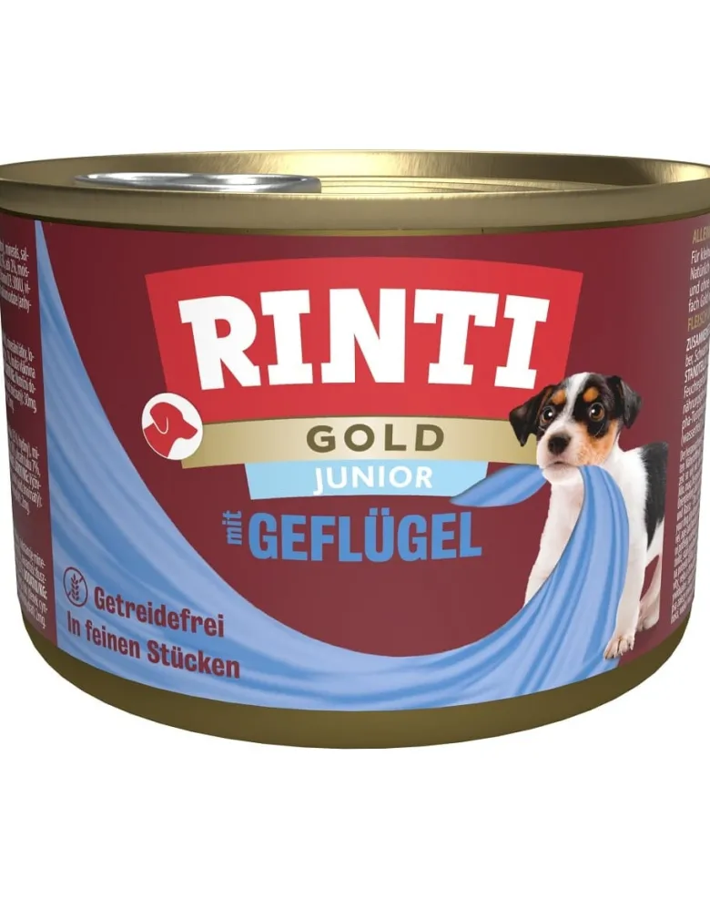 RINTI Gold Junior Poultry Mini Pollame per cuccioli di razza piccola 24x185 g